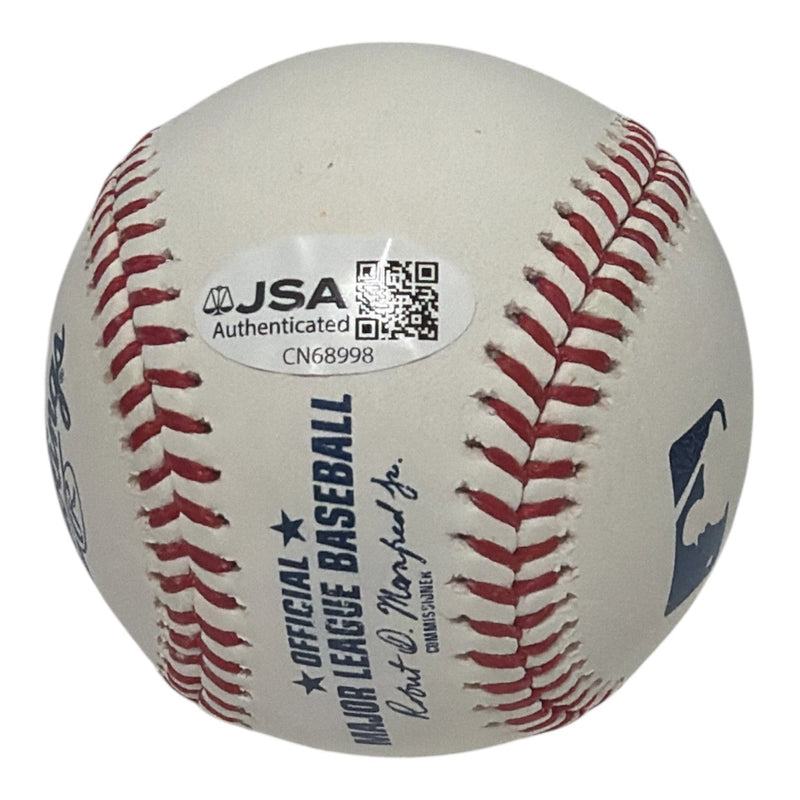 Darryl Strawberry Signed Autographed ROMLB Baseball w/ 86 WS Champs JSA COA Mets