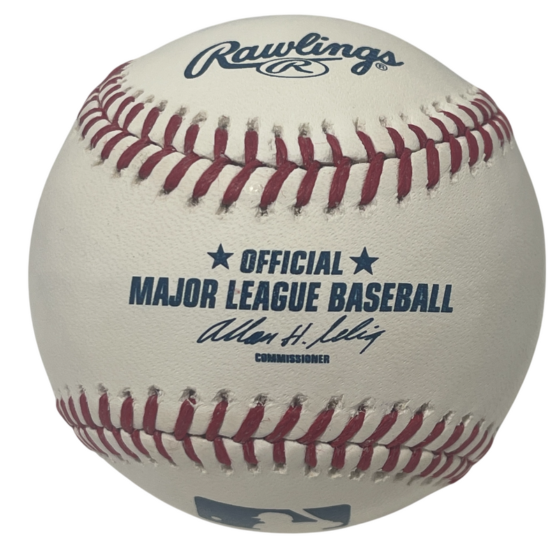 Casey Gillaspie Signed ROMLB Baseball w/ 2014 1st RD Tampa Bay Rays LSCM COA