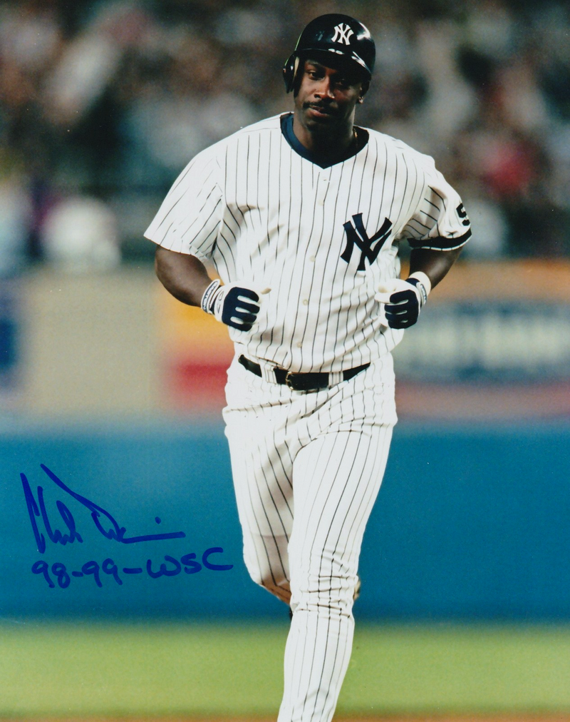 Chili Davis Signed Autographed New York Yankees 8x10 Photo w/ 98-99 WSC LSCM COA