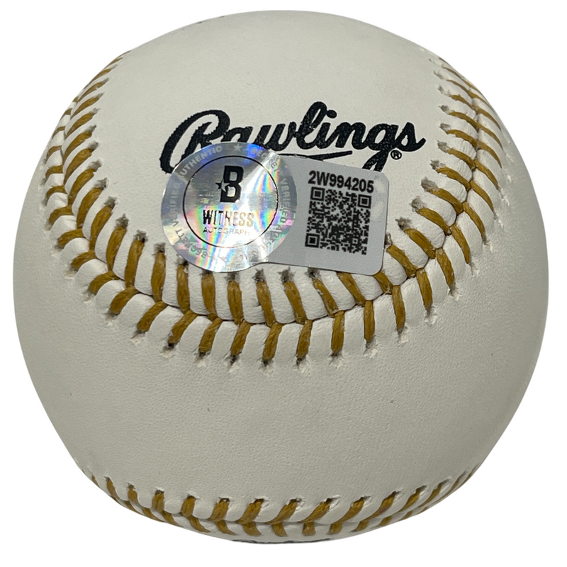Felix Millan Signed Rawlings Gold Glove Baseball w/ 69-72 GG Beckett Wit BAS COA