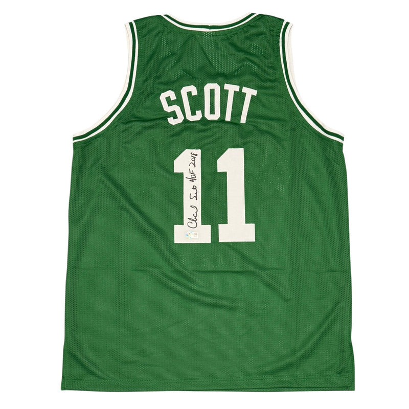 Charlie Scott Signed Celtics Custom Jersey w/ HOF 2018 Beckett Witness BAS COA