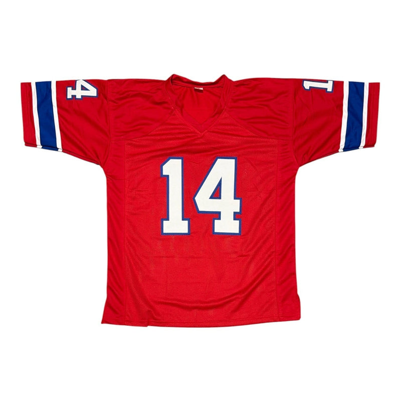 Steve Grogan Signed Autographed New England Patriots Custom Jersey PSA ITP COA