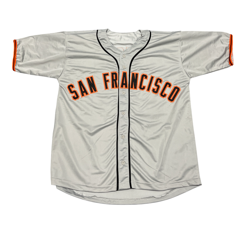 Juan Marichal Signed Giants Custom Grey Jersey w/ HOF 83 Beckett Wit BAS COA