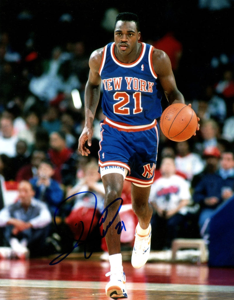Gerald Wilkins Signed Autographed New York Knicks 8x10 Photo LSCM COA