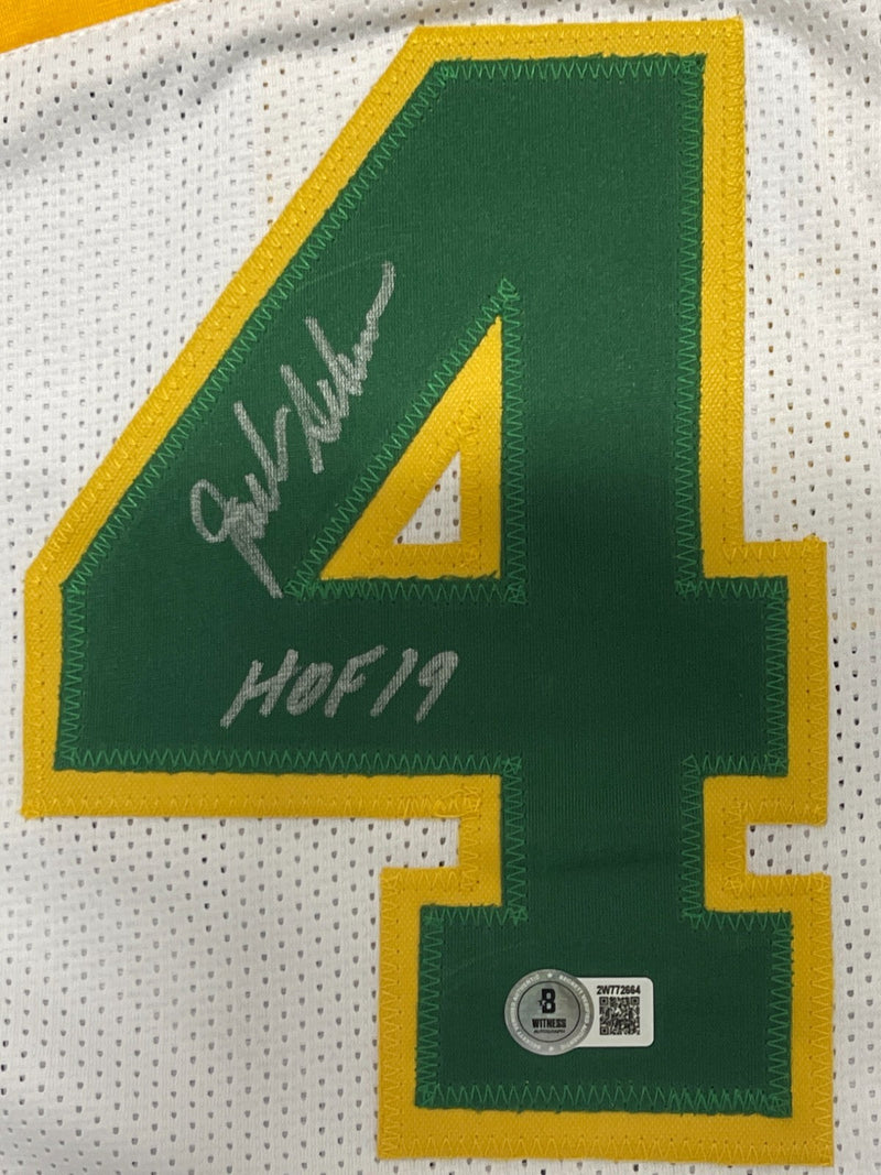 Jack Sikma Signed Seattle Sonics Custom Jersey w/ HOF 19 Beckett Witness BAS COA