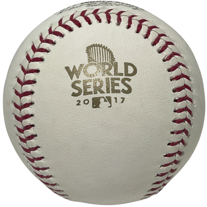 Chris Devenski Signed 2017 World Series Baseball w/ Devo Ins Beckett Wit BAS COA