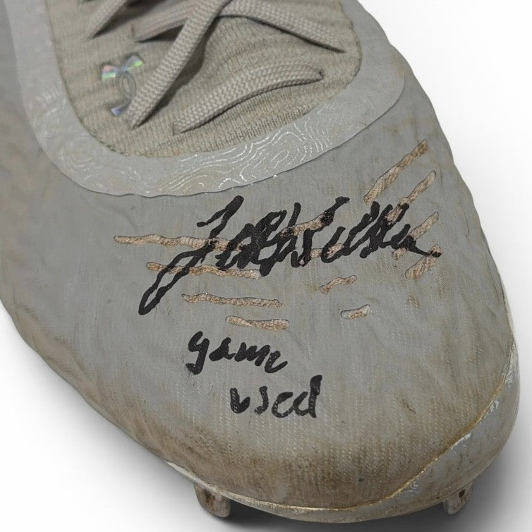 Jett Williams Signed Autographed Game Used Baseball Cleats JSA Wit. COA Brewers