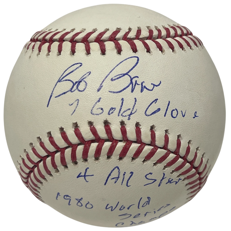 Bob Boone Signed Autographed ROMLB Baseball w/ 3 Insc Phillies LSCM COA