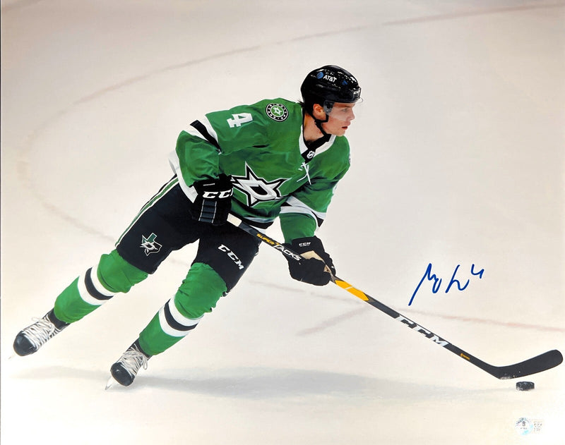Miro Heiskanen Signed Auto Dallas Stars 16x20 Photo Beckett Witness BAS COA #2