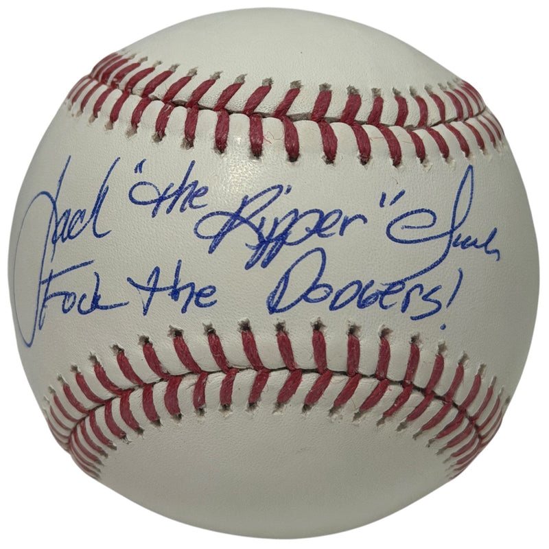 Jack Clark Signed Autographed ROMLB Baseball w/ F**k the Dodgers Ins JSA Wit COA