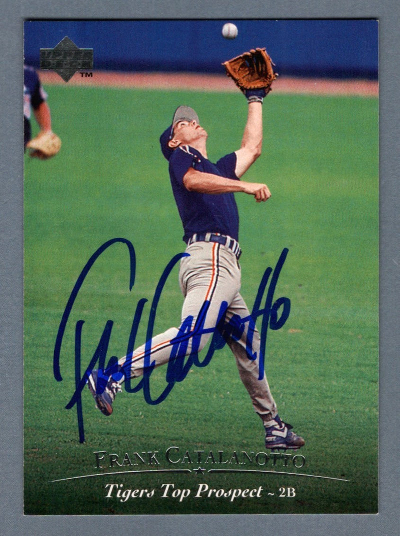 Frank Catalanotto Signed 1994 Upper Deck Baseball #157 Rookie RC LSCM COA