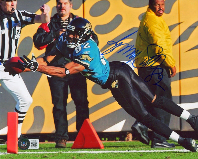 Jimmy Smith Signed Jacksonville Jaguars 8x10 Photo Beckett Witness BAS COA #5