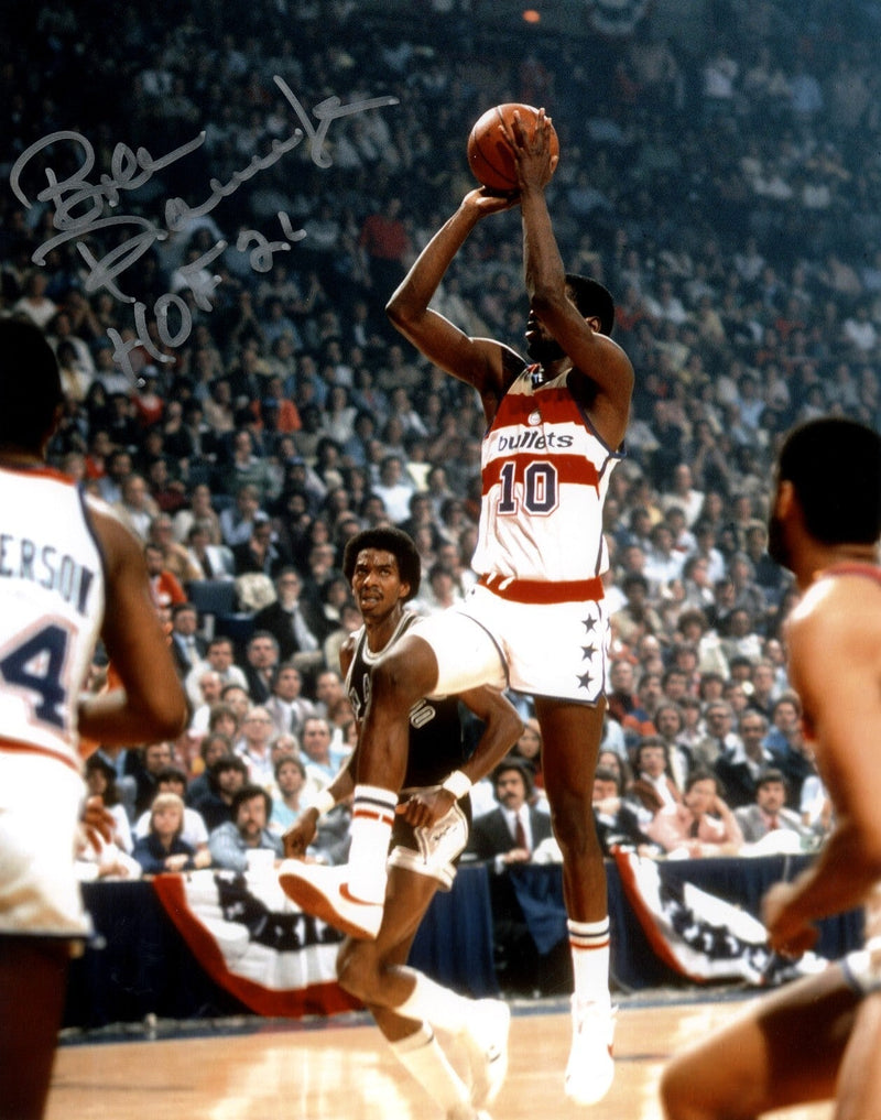 Bob Dandridge Signed Washington Bullets 8x10 Photo w/ HOF 21 LSCM COA