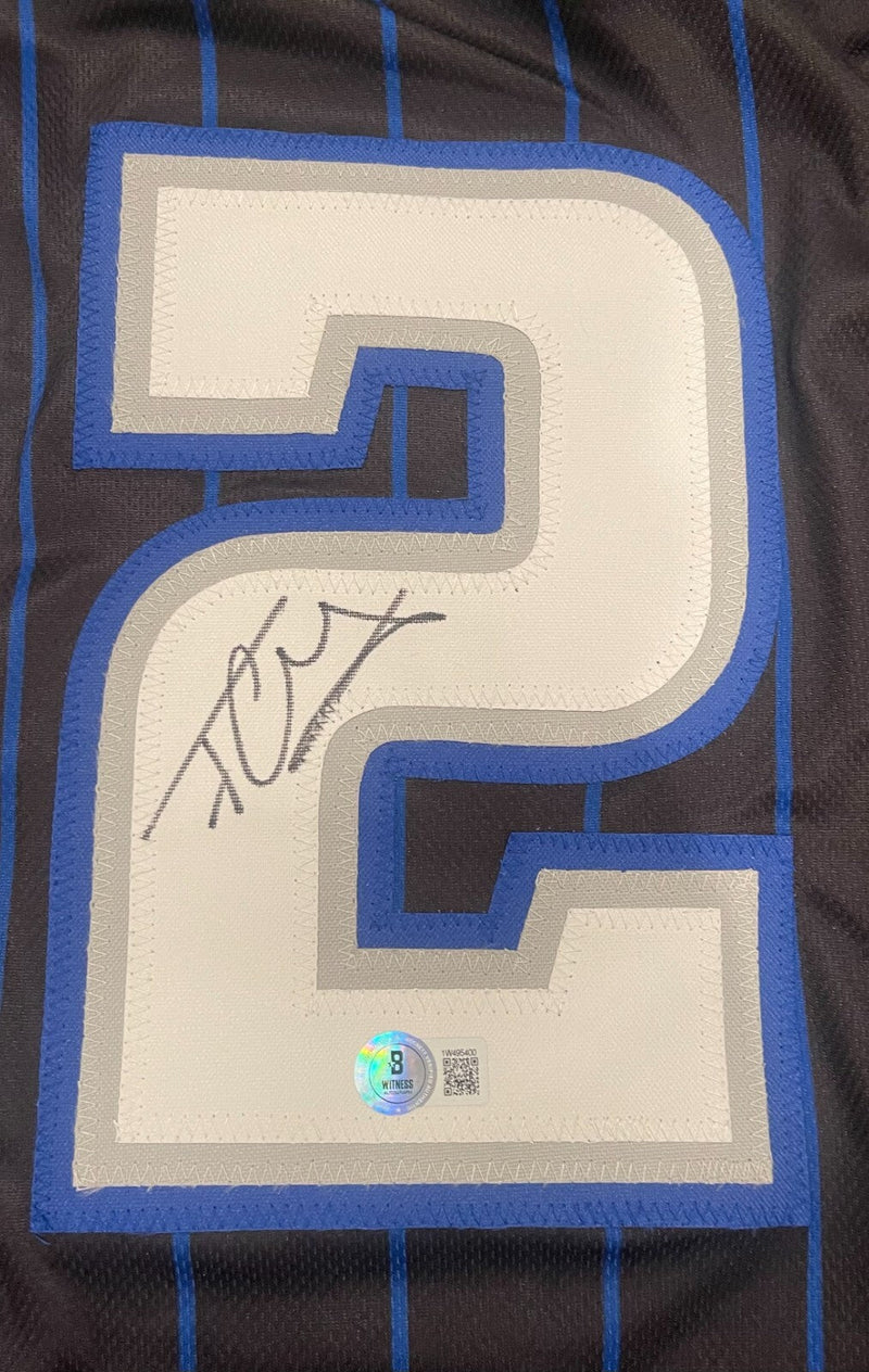 Franz Wagner Signed Orlando Magic Custom Jersey Beckett Witness BAS COA
