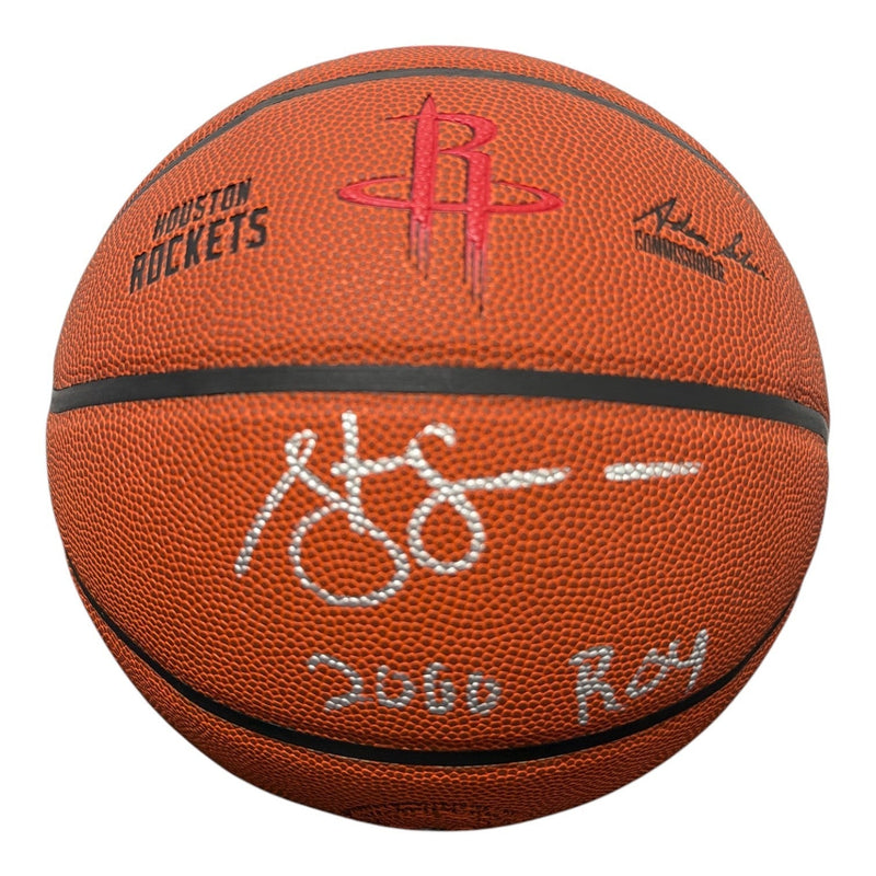 Steve Francis Signed Houston Rockets Wilson NBA Basketball w/ 2000 ROY JSA W COA