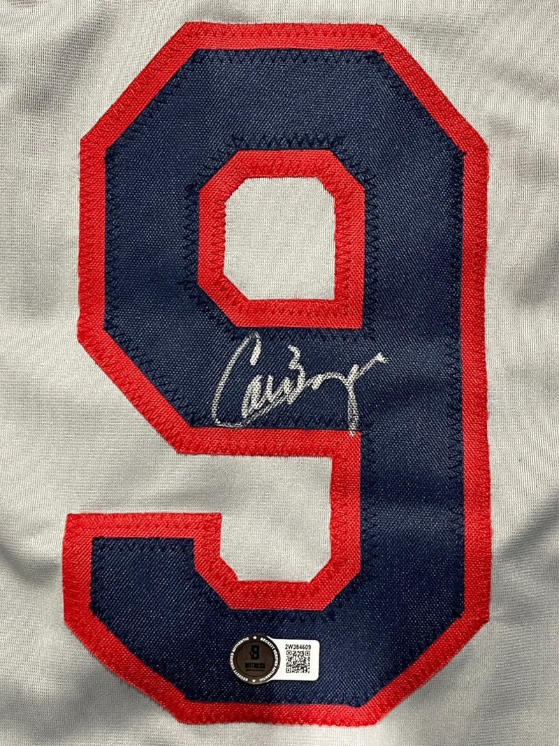 Carlos Baerga Signed Cleveland Custom Jersey Beckett Witness BAS COA
