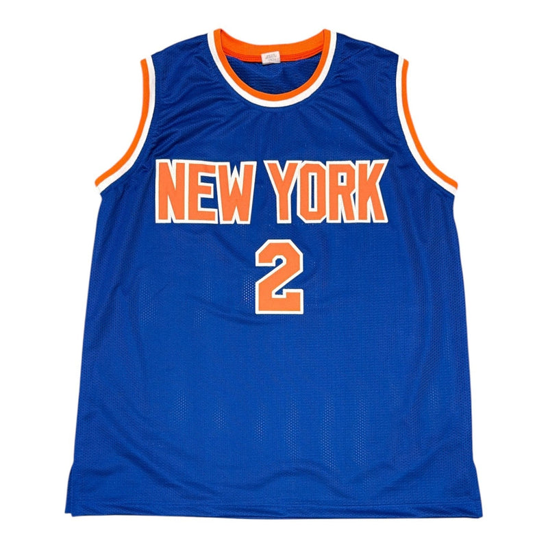 Larry Johnson Signed Autographed New York Knicks Custom Jersey JSA Witness COA