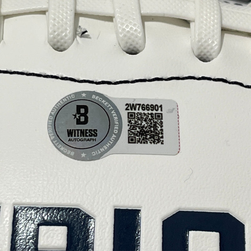 Rob Ninkovich Signed Patriots White Football SB XLIX LI Champ Beckett W BAS COA