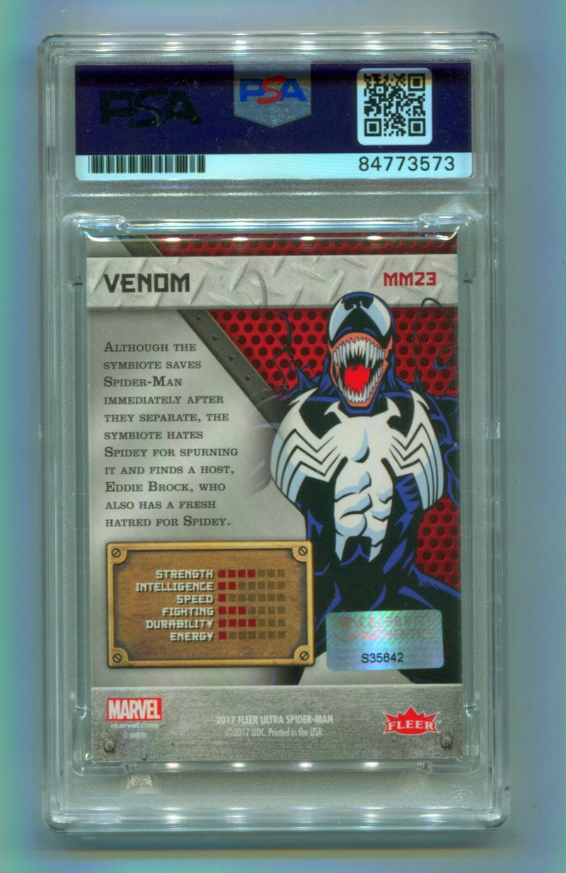 Tom Hardy 2017 Fleer Ultra Metal Spider-Man MM23 Venom Signed Auto PSA Authentic