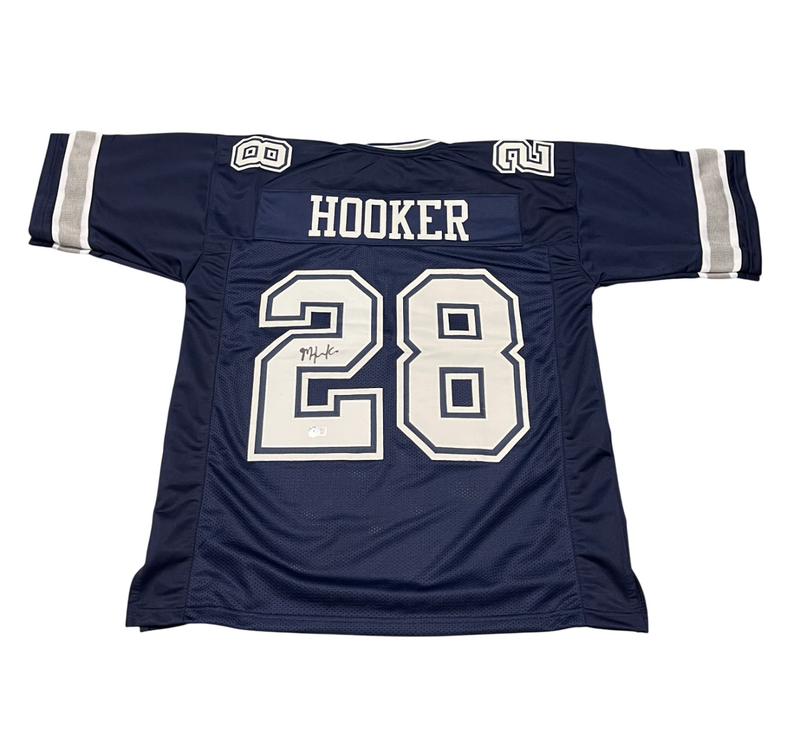Malik Hooker Signed Dallas Cowboys Custom Jersey Beckett Witness BAS COA