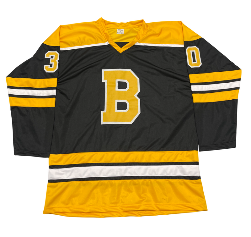 Tim Thomas Signed Bruins Custom Jersey w 2011 Cup & Con Smythe Beckett W BAS COA