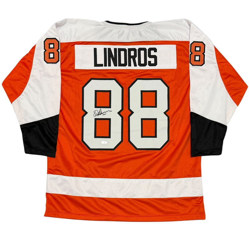 Eric Lindros Signed Philadelphia Flyers Custom Jersey JSA Witness COA