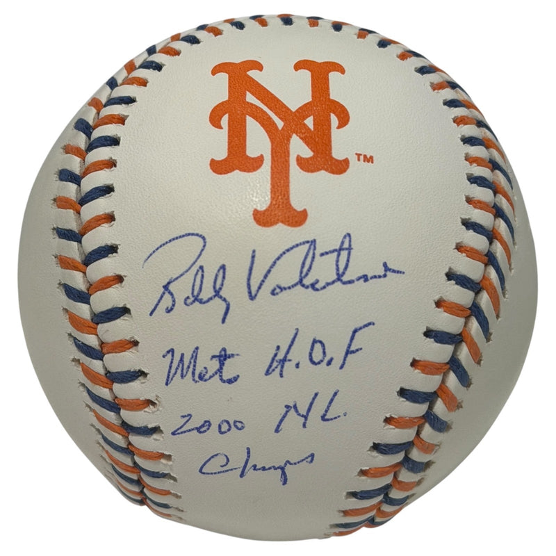 Bobby Valentine Signed New York Mets Logo Baseball w/ 2x Insc JSA Witness COA