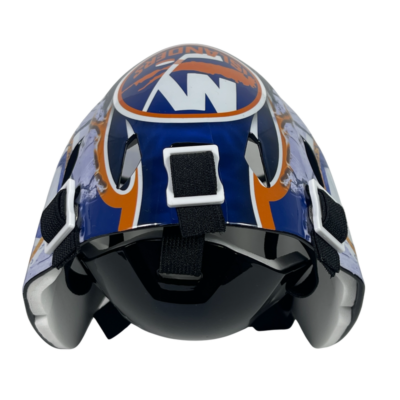 Billy Smith Signed Auto NY Islanders Mini Goalie Mask Beckett Witness BAS COA