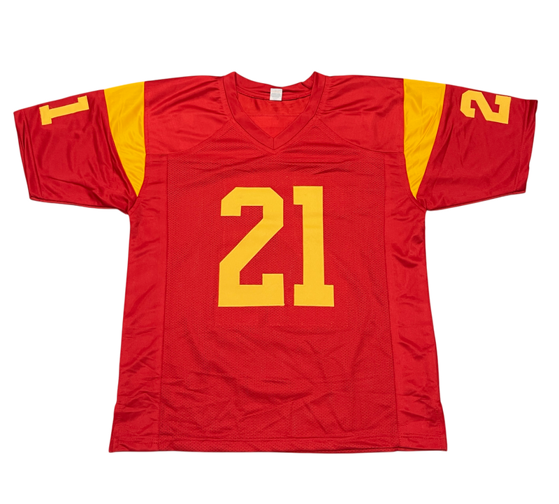LenDale White Signed USC Custom Jersey w/ 03/04 Rosebowl Champ Beckett W BAS COA