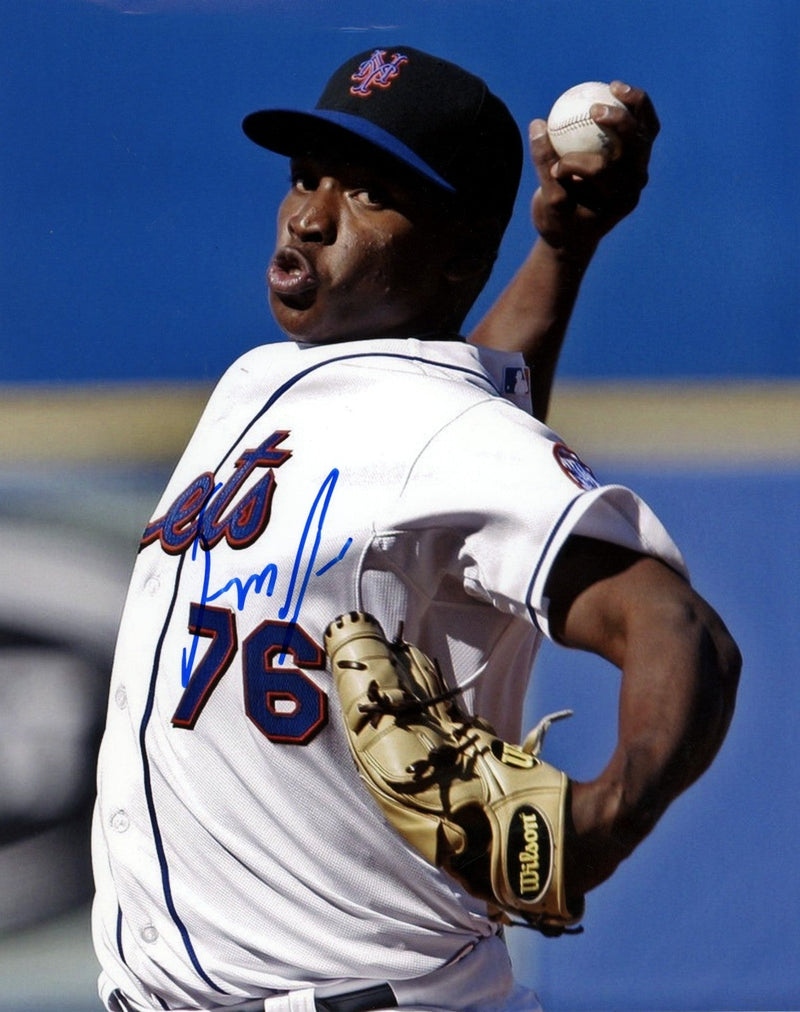 Jenrry Mejia Signed Autographed New York Mets 8x10 Photo LSCM COA #5