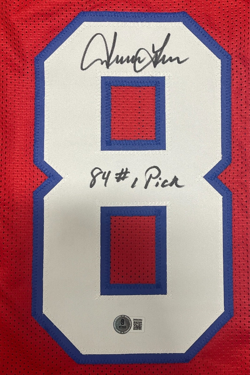 Irving Fryar Signed Patriots TB Custom Jersey w/ 84 #1 Pick Beckett Wit BAS COA