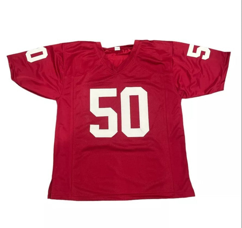 Ron Simmons Signed Florida State Custom Jersey w/ 2x Ins Beckett Witness BAS COA