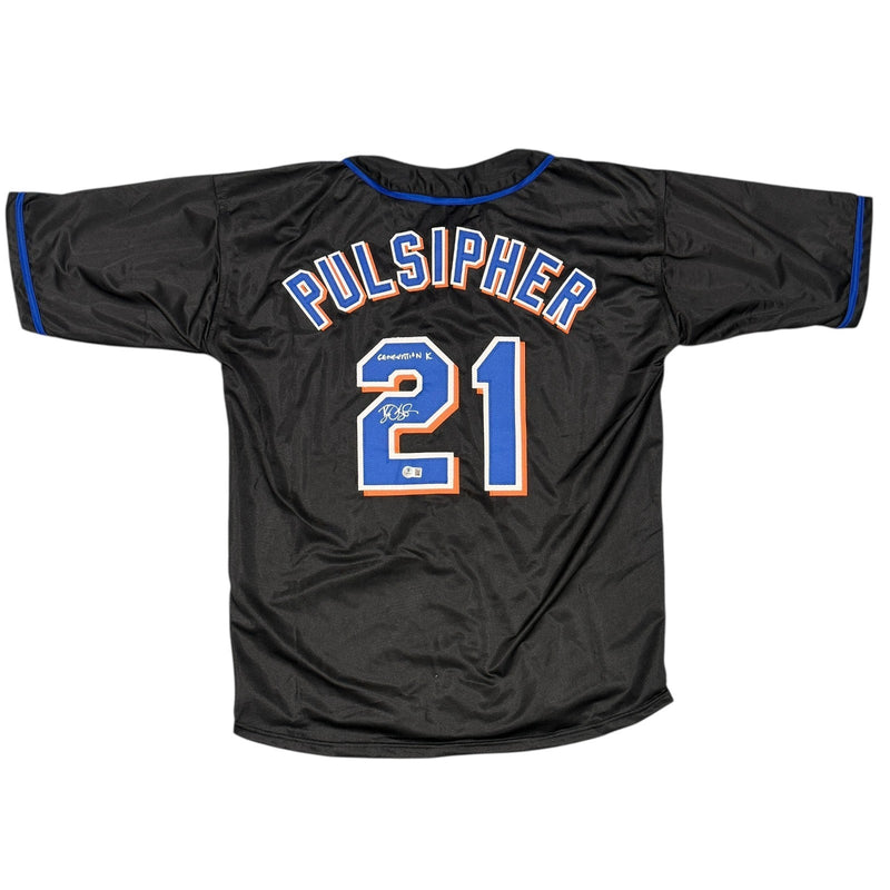 Bill Pulsipher Signed New York Mets Custom Jersey w Generation K JSA Witness COA