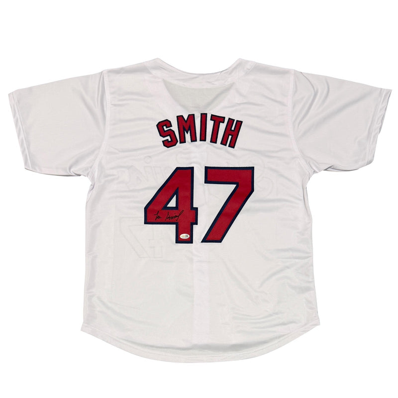 Lee Smith Signed Autographed St. Louis Cardinals Custom Jersey JSA Witness COA