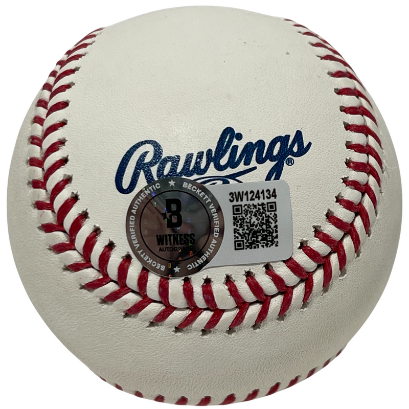 Fred McGriff Signed Autographed HOF Logo ROMLB Baseball Beckett Witness BAS COA