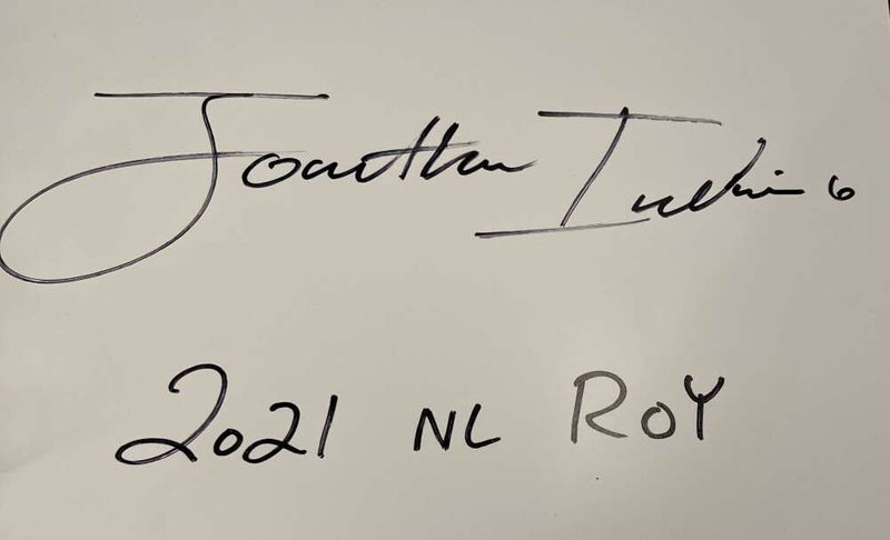 Jonathan India Signed Auto 16x20 Photo Spotlight Standing PSA COA 2022 NL ROY