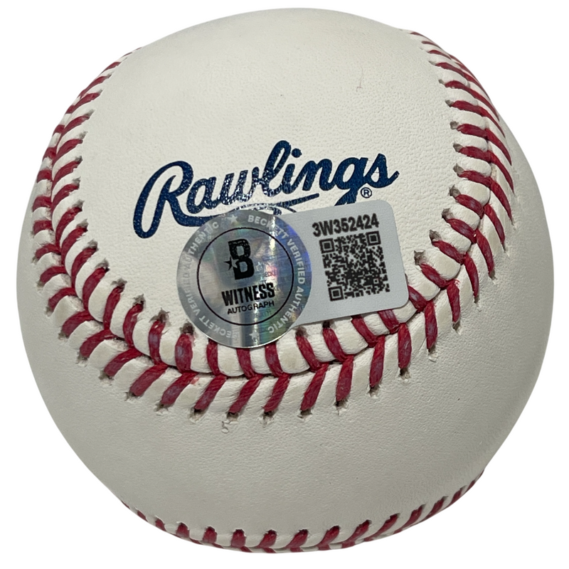 Jack Morris Signed Rawlings HOF Baseball w/ HOF 2018 Beckett Witness BAS COA