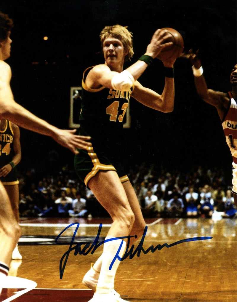 Jack Sikma Signed Seattle Supersonics 8x10 Photo LSCM COA