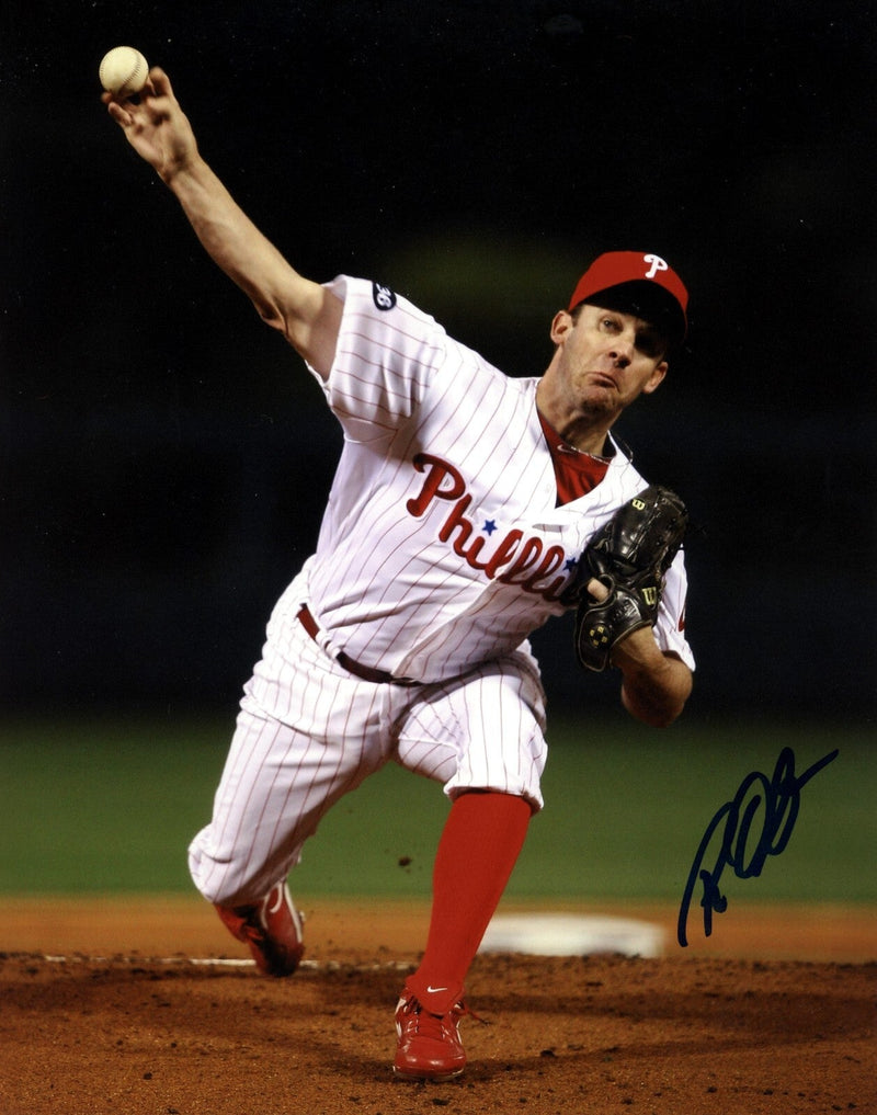 Roy Oswalt Signed Philadelphia Phillies 8x10 Photo LSCM COA #1