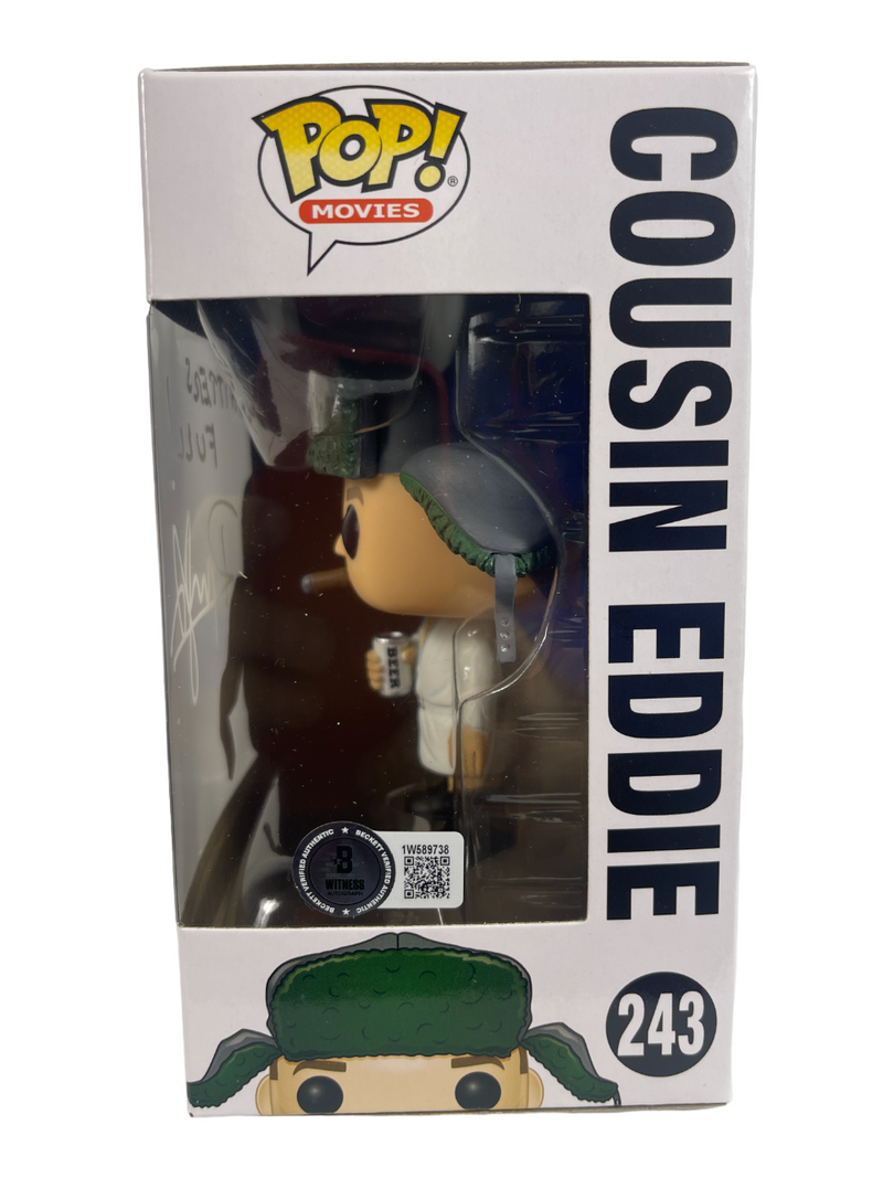 Randy Quaid Signed Auto Eddie Christmas Vacation Funko Pop Sh***ers Full BAS COA