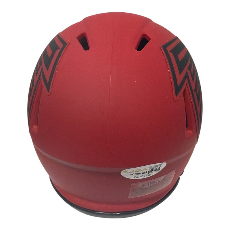 Michael Vick Signed Autographed Atlanta Falcons Rave Mini Helmet JSA Witness COA
