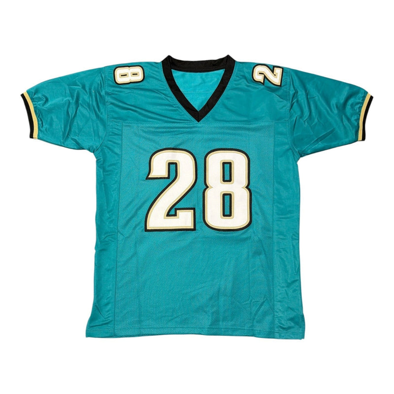 Fred Taylor Signed Jacksonville Jaguars Custom Jersey Beckett Witness BAS COA