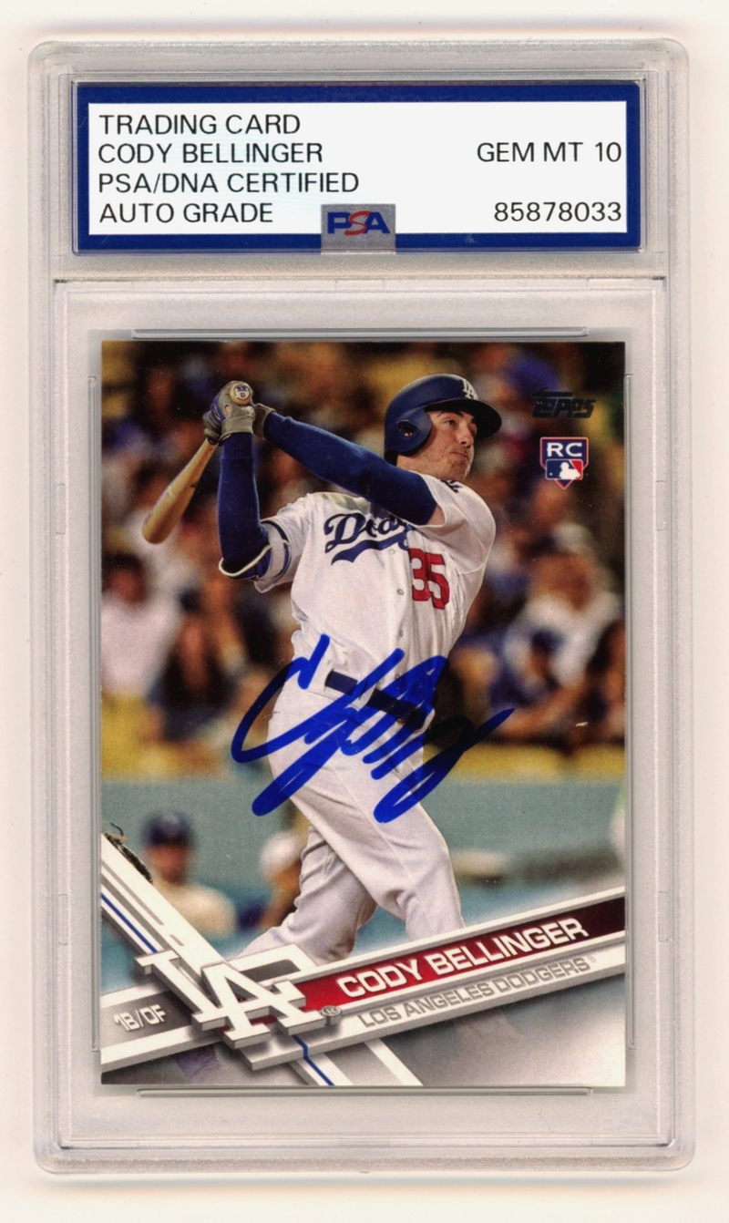 Cody Bellinger 2017 Topps Update Series #US50 Signed Auto Rookie RC PSA 10 Auto