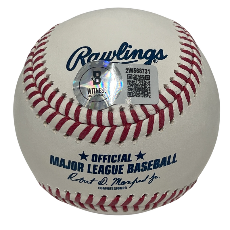 Rick Dempsey Signed ROMLB Baseball w/ MVP 83 WS Beckett Witness BAS COA