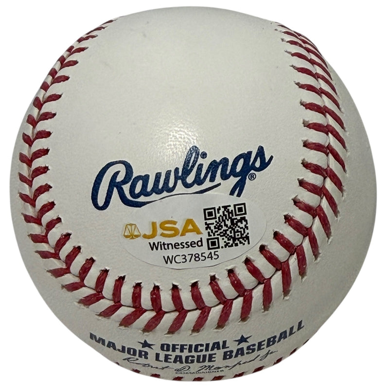 Mike Torrez Signed Autographed ROMLB Baseball w/ 77 WSC JSA Witness COA