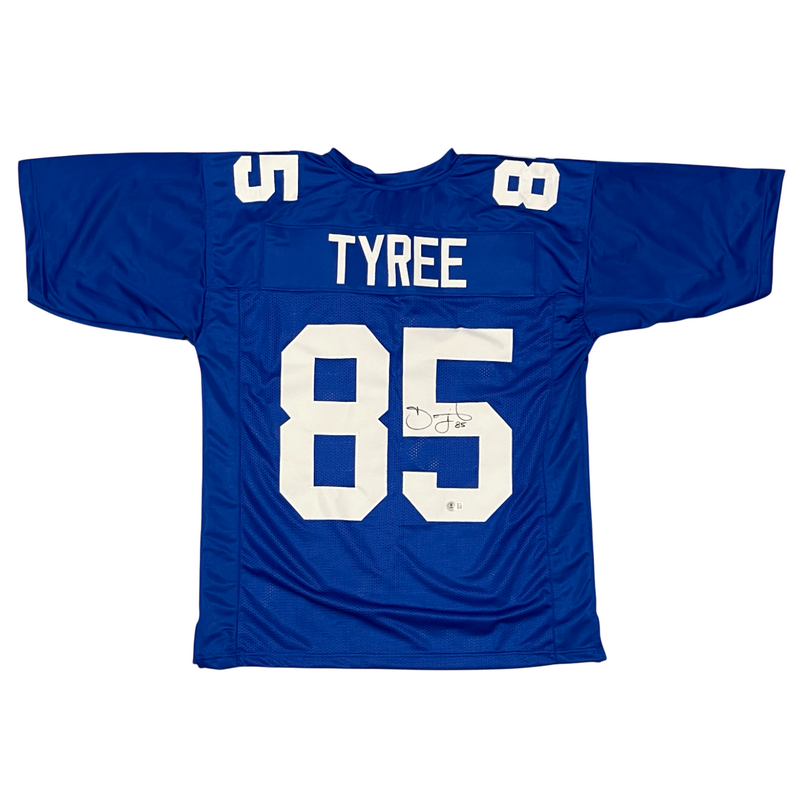 David Tyree Signed New York Giants Custom Jersey Beckett Witness BAS COA