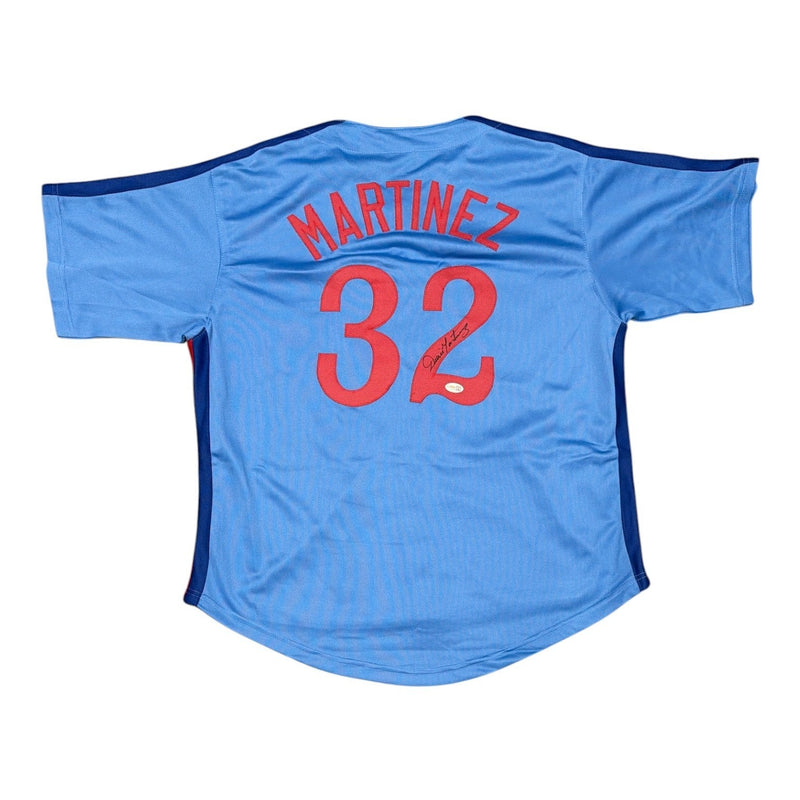 Dennis Martinez Signed Autographed Montreal Expos Custom Jersey JSA Witness COA