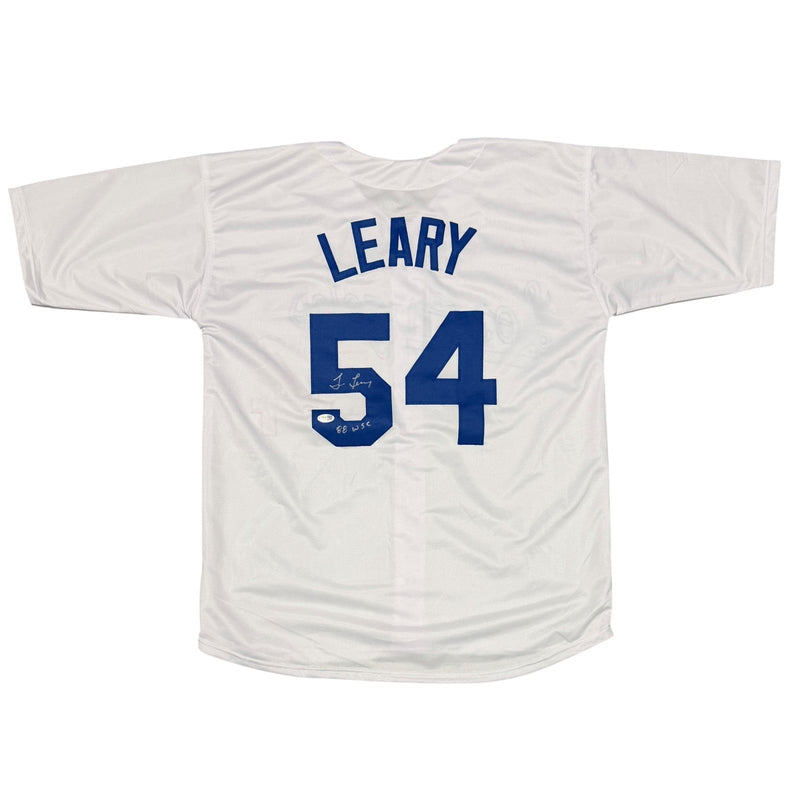 Tim Leary Signed Los Angeles Dodgers Custom Jersey w/ 88 WSC JSA Witness COA