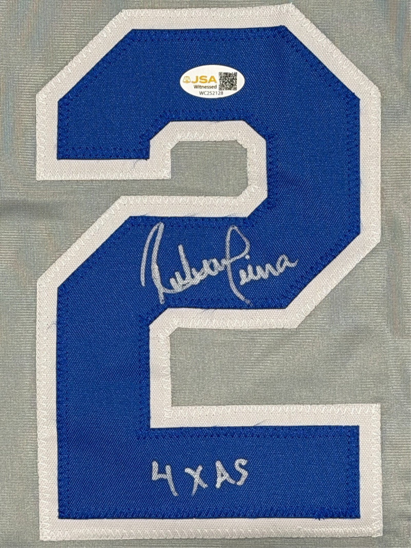 Ruben Sierra Signed Texas Rangers Custom Jersey w/ 4x AS Insc. JSA Witness COA G