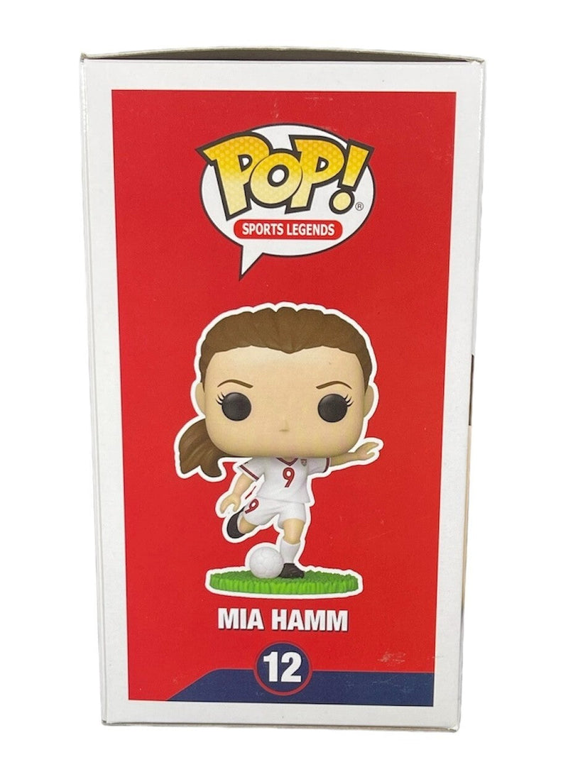 Mia Hamm Signed Auto USA Soccer Funko Pop #12 USA Gold 96 04 Beckett BAS COA RWB